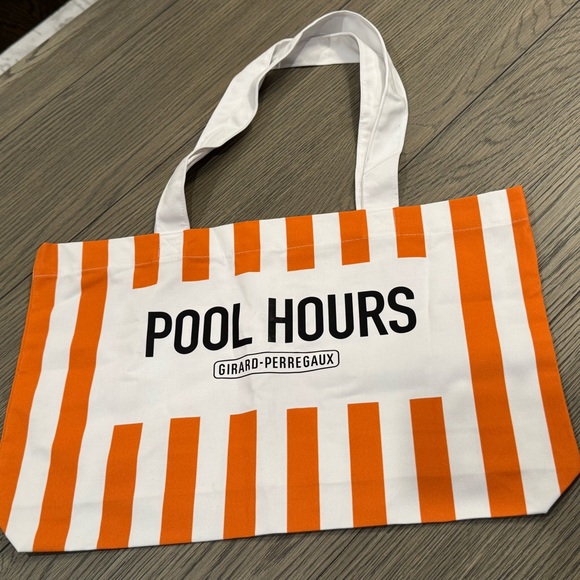 Girard-Perregaux Handbags - NWT 🍊 Girard-Perregaux Limited Edition “Pool Hours” Tote Bag